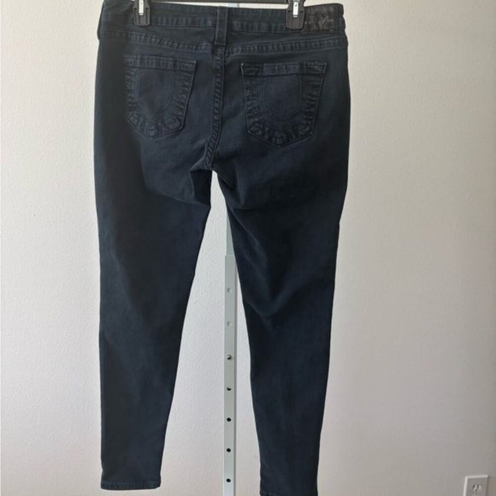 True Religion Jeans 32 Casey Skinny Sequin Low Rise Festival Luxury Streetwear - Picture 3 of 12